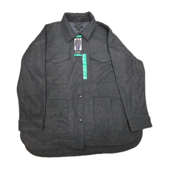 Banana Republic Jackets & Blazers - Banana Republic Ladies' Structured 4 Pocket Oversize Shirt Jacket, Gray, XL